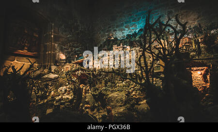 OURENSE, Galizien/ESPAÑA - 24 DE NOVEMBER DE 2017: Nacemento de Baltar. Stockfoto