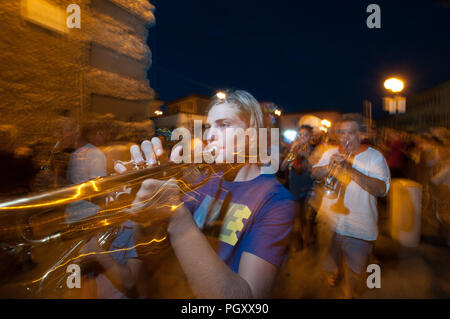 Effetto Venezia. Oben auf lokale Feste in der Stadt. in der midel von Sommer. Stockfoto