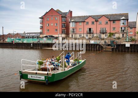 Großbritannien, England, Devon, Exeter, Kai, Butt's Fähre über den Fluss Exe Stockfoto