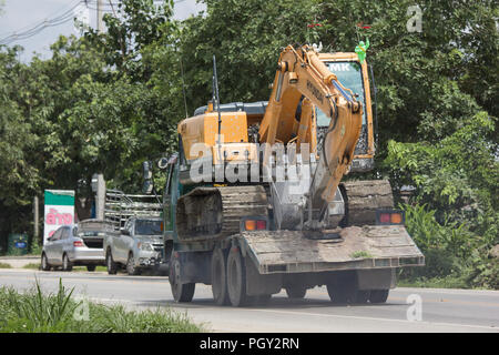 Chiangmai, Thailand - 2. August 2018: Private Hyundai Tieflöffel am Fahrzeug. Auf der straße Nr. 1001, 8 km von Chiang Mai City. Stockfoto