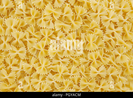 Bow Tie pasta Hintergrund Stockfoto