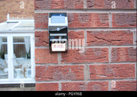 An der Wand montierte Leuchte Stockfoto