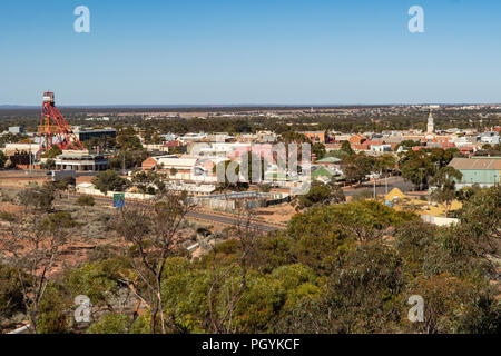 Blick vom Mt Charlotte Lookout, Kalgoorlie, WA, Australien Stockfoto