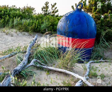 Ein riesiger ponton an Sandbridge in Virginia Beach Stockfoto