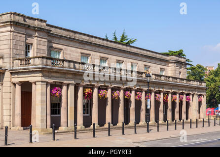 Leamington Spa Royal Leamington Spa Town viktorianischen Royal Pump Zimmer und Bäder jetzt die Art Gallery und Museum Leamington Spa Warwickshire, England uk bg Stockfoto