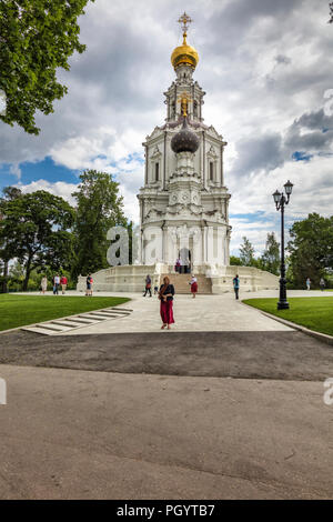 St. Trinitatis Kirche (1703), Troitse Lykovo, Moskau, Russland Stockfoto