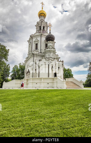 St. Trinitatis Kirche (1703), Troitse Lykovo, Moskau, Russland Stockfoto