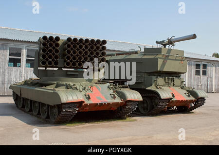 REGION Moskau, Russland - Juli 30, 2006: Der Tank Museum, Kubinka in der Nähe von Moskau Stockfoto