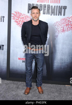 Los Angeles, USA. 28. Aug 2018. Schauspieler Jeff Hephner besucht die Premiere von STX Entertainment's 'Pfefferminz' am 28. August 2018 Regal Cinemas L.A. LIVE Stadion 14 in Los Angeles, Kalifornien. Foto von Barry King/Alamy leben Nachrichten Stockfoto