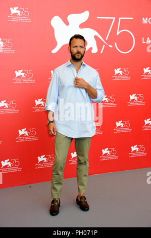 Roma, Italien. 29 Aug, 2018. 75. Filmfestival von Venedig 2018, Ulla Mia ist Photocall film Pelle''. Im Bild: Alessandro Borghi Credit: Unabhängige Fotoagentur/Alamy leben Nachrichten Stockfoto