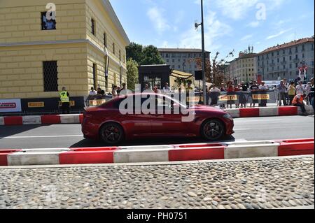 Mailand, Italien. 29. August 2018. Letzte Vorbereitungen für die Formel 1 Mailand Festival. In Piazza XXIV Maggio und Mailand Dock (Duilio Piaggesi, Mailand - 2018-08-29) ps das Foto in Bezug auf den Kontext, in dem es aufgenommen wurde verwendet werden kann, und ohne das diffamierende Absicht der Dekoration der Menschen vertreten Stockfoto