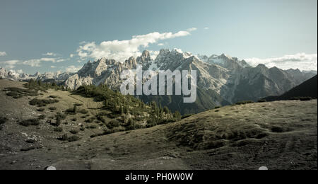 Der Gipfel des Cristallo Dolomiten Italien Stockfoto