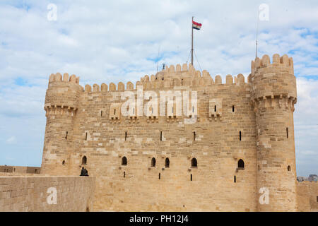 Zitadelle von qaitbay Alexandria, Kairo, Ägypten 2013 Stockfoto