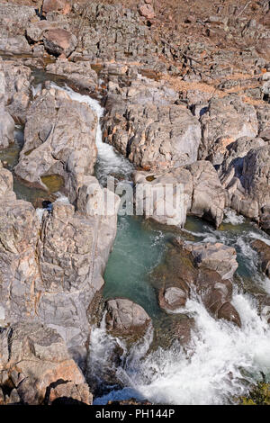 Roaring Stream in den Granit auf der East Fork Black River in Johnsons Shut-ins State Park in Missouri Stockfoto