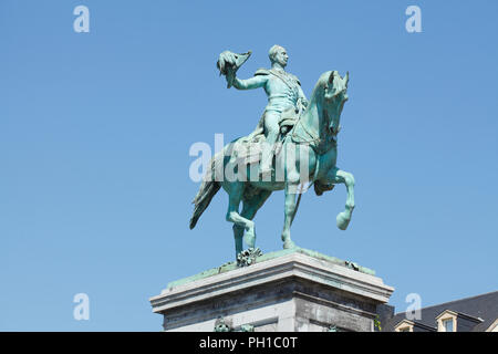 Wilhelmsplatz mit Reiterstandbild Wilhelm II., Place Guillaume, Luxemburg, Europa, Luxemburg, Luxemburg, Eurpopa ich Wilhelmsplatz mit Reite Stockfoto