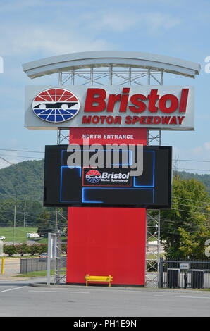 Bristol Motor Speedway Anmelden Stockfoto