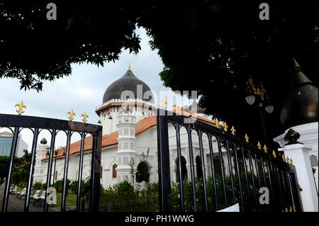 Kapitan Keling Moschee in Georgetown, Penang, Malaysia Asien. Stockfoto