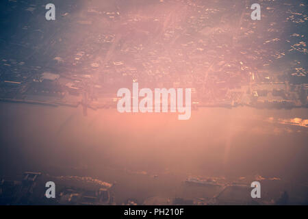 Luftaufnahme von Liverpool. Liverpool, North West England, UK. Stockfoto