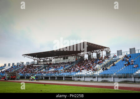 Velika Gorica, Kroatien - 25 th, August 2018: Die erste Fußball-kroatischen Liga Hrvatski Telekom, Fußballspiel zwischen Hnk Gorica und Rudes auf Gorica Stockfoto