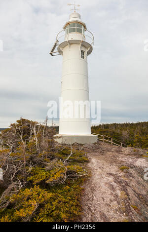 King Cove Head Lighthouse. Neufundland und Labrador, Kanada. Stockfoto