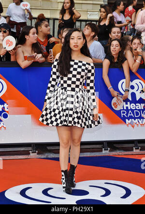 Toronto, Ontario, USA. 26 Aug, 2018. 26. August 2018 - Toronto, Ontario, Kanada. Awkwafina kommt an der 2018 iHeartRadio MuchMusic Video Awards bei MuchMusic HQ. Photo Credit: Brent Perniac/AdMedia Credit: Brent Perniac/AdMedia/ZUMA Draht/Alamy leben Nachrichten Stockfoto