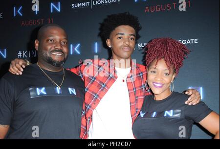 Los Angeles, CA, USA. 29 Aug, 2018. Myles Truitt in der Ankunftshalle für KIN Premiere ArcLight Hollywood, Los Angeles, CA August 29, 2018. Credit: Elizabeth Goodenough/Everett Collection/Alamy leben Nachrichten Stockfoto