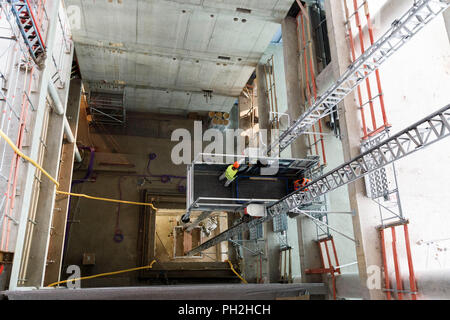 Berlin, Deutschland. 30 Aug, 2018. 30.08.2018, Berlin: Die Baustelle der neuen Axel Springer Haus, während einer Pressekonferenz fotografiert. Credit: Carsten Koall/dpa/Alamy leben Nachrichten Stockfoto