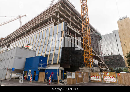 Berlin, Deutschland. 30 Aug, 2018. 30.08.2018, Berlin: Die Baustelle der neuen Axel Springer Haus, während einer Pressekonferenz fotografiert. Credit: Carsten Koall/dpa/Alamy leben Nachrichten Stockfoto