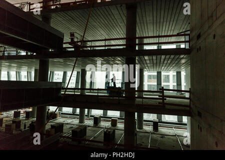 Berlin, Deutschland. 30 Aug, 2018. 30.08.2018, Berlin: Die Baustelle der neuen Axel Springer Haus, während einer Pressekonferenz fotografiert. Credit: Carsten Koall/dpa/Alamy leben Nachrichten Stockfoto