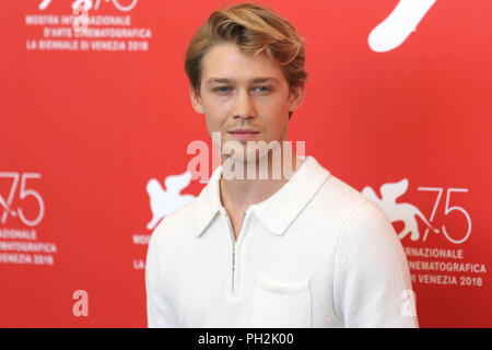 Europa, Italien, Lido di Venezia, 30. August 2018: Joe Alwyn am Fotoshooting der Film "Liebling" Regisseur Yorgos Lanthimos. 75. Internationalen Filmfestival von Venedig. Foto © ottavia Da Re/Sintesi/Alamy leben Nachrichten Stockfoto