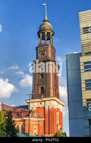 St. Michaeliskirche (1786), Kirche St. Michael, Hamburg, Deutschland Stockfoto