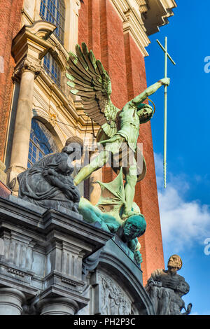 St. Michaeliskirche (1786), Kirche St. Michael, Hamburg, Deutschland Stockfoto