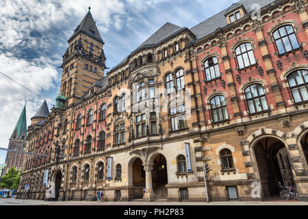 Landgericht Gebäude (1895), Bremen, Deutschland Stockfoto