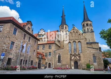 Merseburger Schloss (15. Jh.), Merseburg, Sachsen-Anhalt, Deutschland Stockfoto
