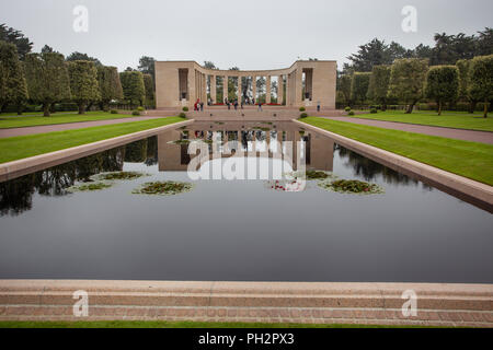 Normandie amerikanischen Friedhof, Saint-Laurent-sur-Mer, Normandie, Frankreich Stockfoto