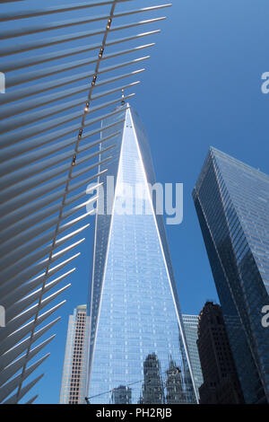 World Trade Center Komplex in Lower Manhattan, New York City, USA Stockfoto