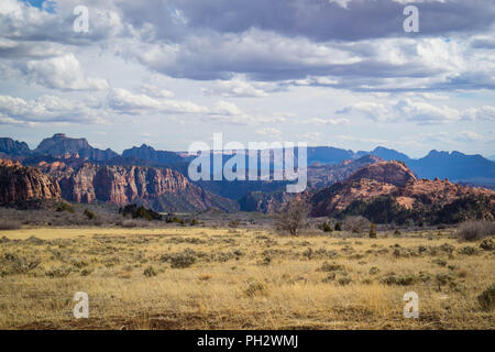 Bergrücken im Zion National Park, Utah Stockfoto