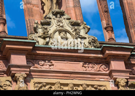 Ottheinrich Gebäude, Ottheinrichsbau (1559), Schloss Heidelberg, Heidelberger Schloss, Heidelberg, Baden-Württemberg, Deutschland Stockfoto