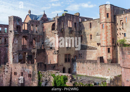 Das Heidelberger Schloss, das Heidelberger Schloss, Heidelberg, Baden-Württemberg, Deutschland Stockfoto