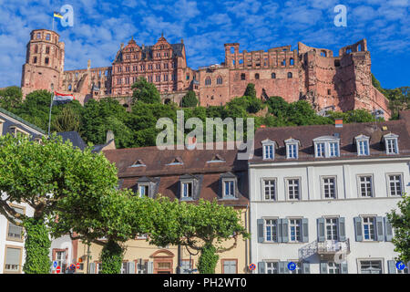 Das Heidelberger Schloss, das Heidelberger Schloss, Heidelberg, Baden-Württemberg, Deutschland Stockfoto