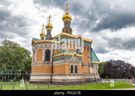 Russische Kapelle (1899), Mathildenhohe, Darmstadt, Hessen, Deutschland Stockfoto