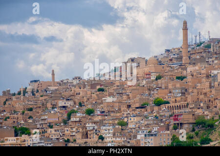 Blick über die Altstadt von Mardin, Türkei. Stockfoto