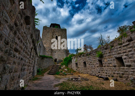 Bernstein Schloss Elsass Frankreich Stockfoto