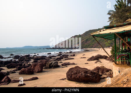 Tropical Beach Bar in sonnigen Tag Stockfoto