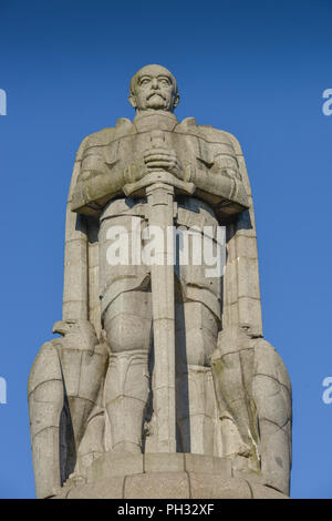 Bismarck-Denkmal, Seewartenstrasse, Neustadt, Hamburg, Deutschland Stockfoto