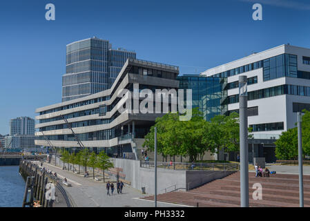 HafenCity Universität, Ueberseeallee, Hafencity, Hamburg, Deutschland Stockfoto