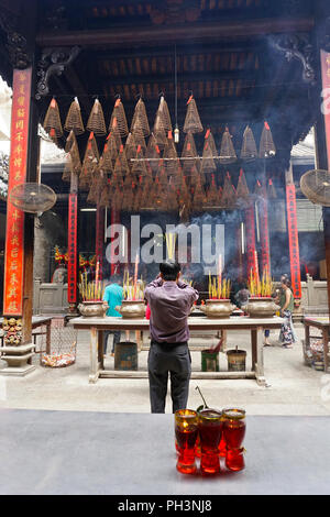 Ba Thien Hau-Tempel, Chinatown, Ho Chi Minh City, Vietnam Stockfoto