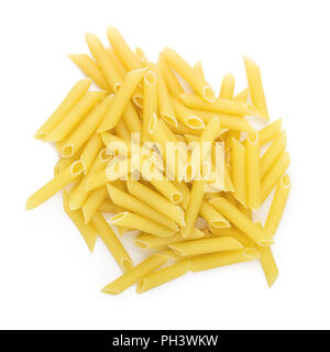 Pasta isoliert auf weißem Hintergrund Stockfoto