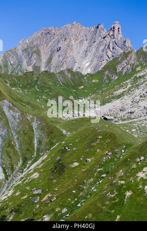 La Pierre Menta Stockfoto