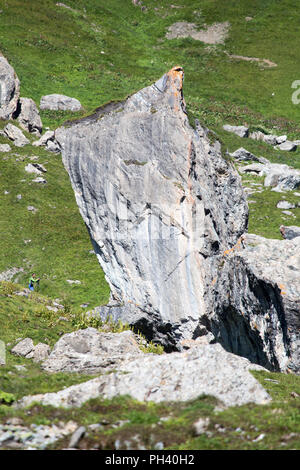 La Pierre Menta Stockfoto